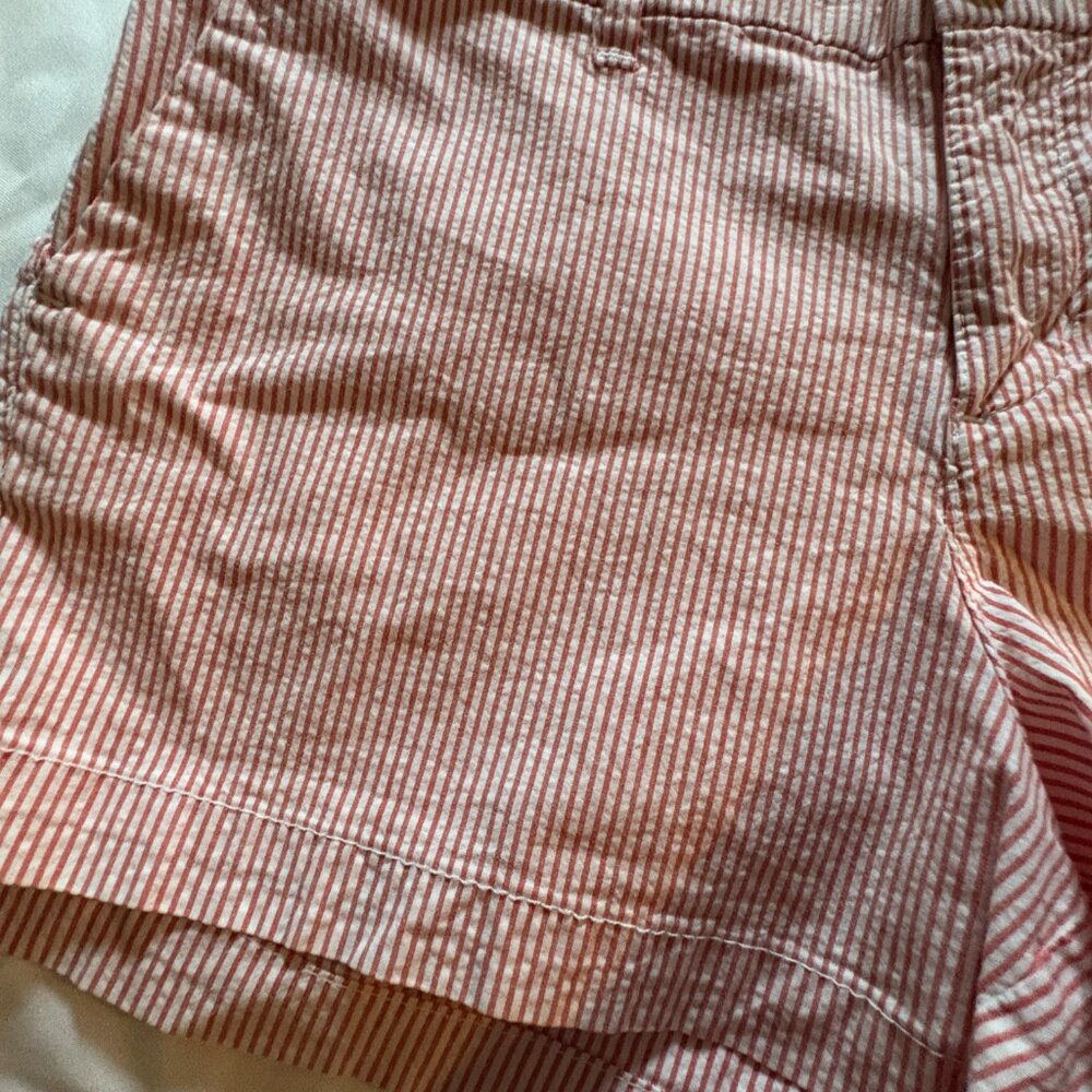 Old Navy Coral Stripe Women’s Casual Shorts - Picture 3 of 10